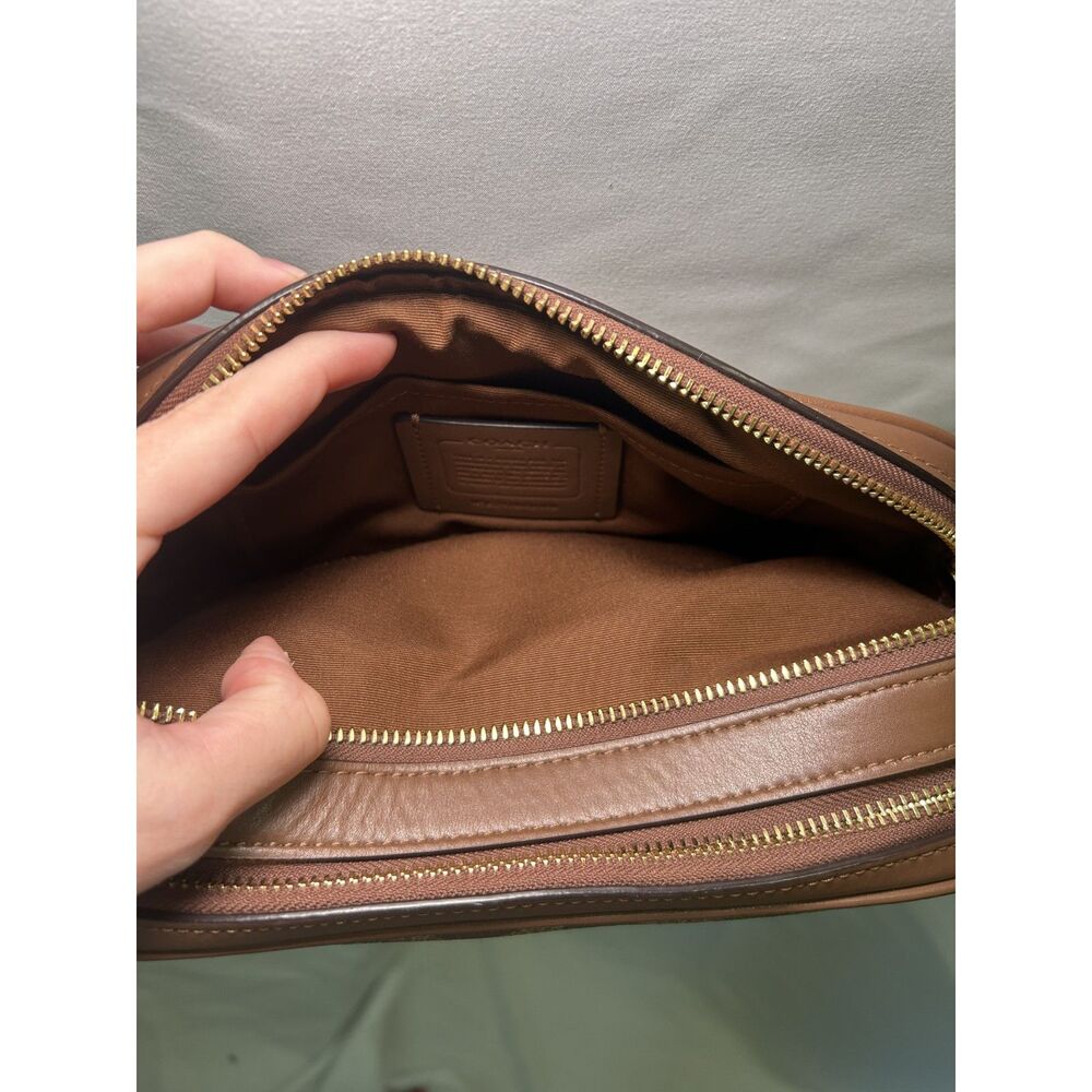Coach Jes Crossbody Never Worn New Condition Luxury Purse Brown Signature bag - Picture 5 of 7